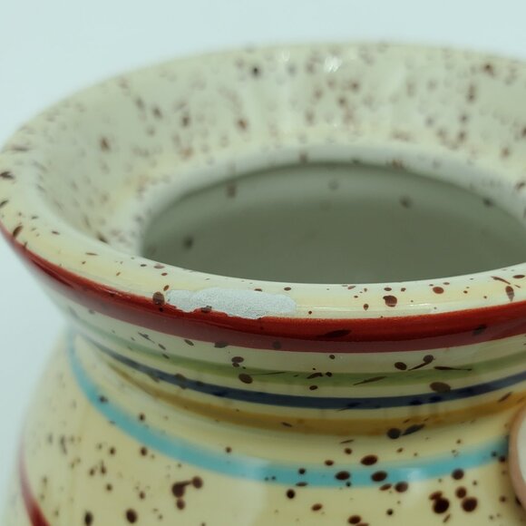 Pfaltzgraff Sedona Creamer & Sugar Bowl with Lid Speckled Creamer Set - Picture 14 of 15